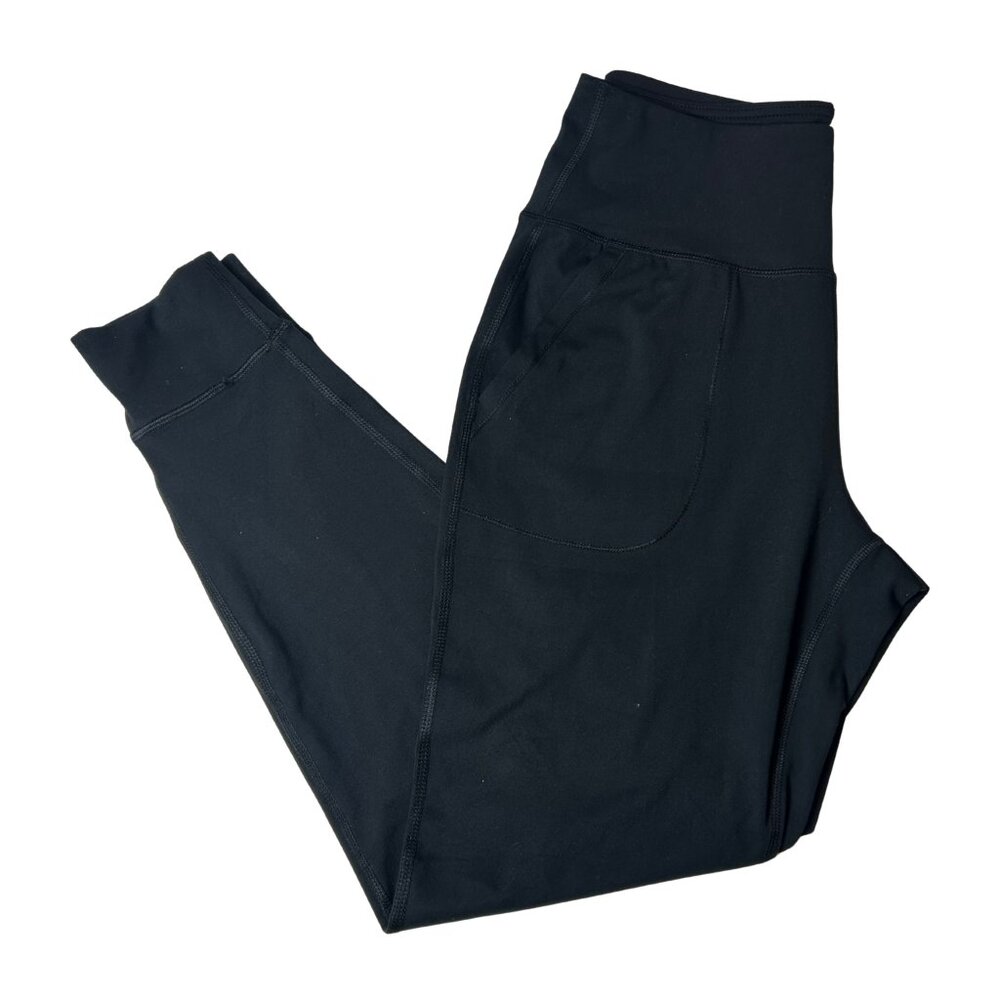 Yogalicious Lux Namaste Flow Jogger – Black | Stretchy, Lightweight | Size S